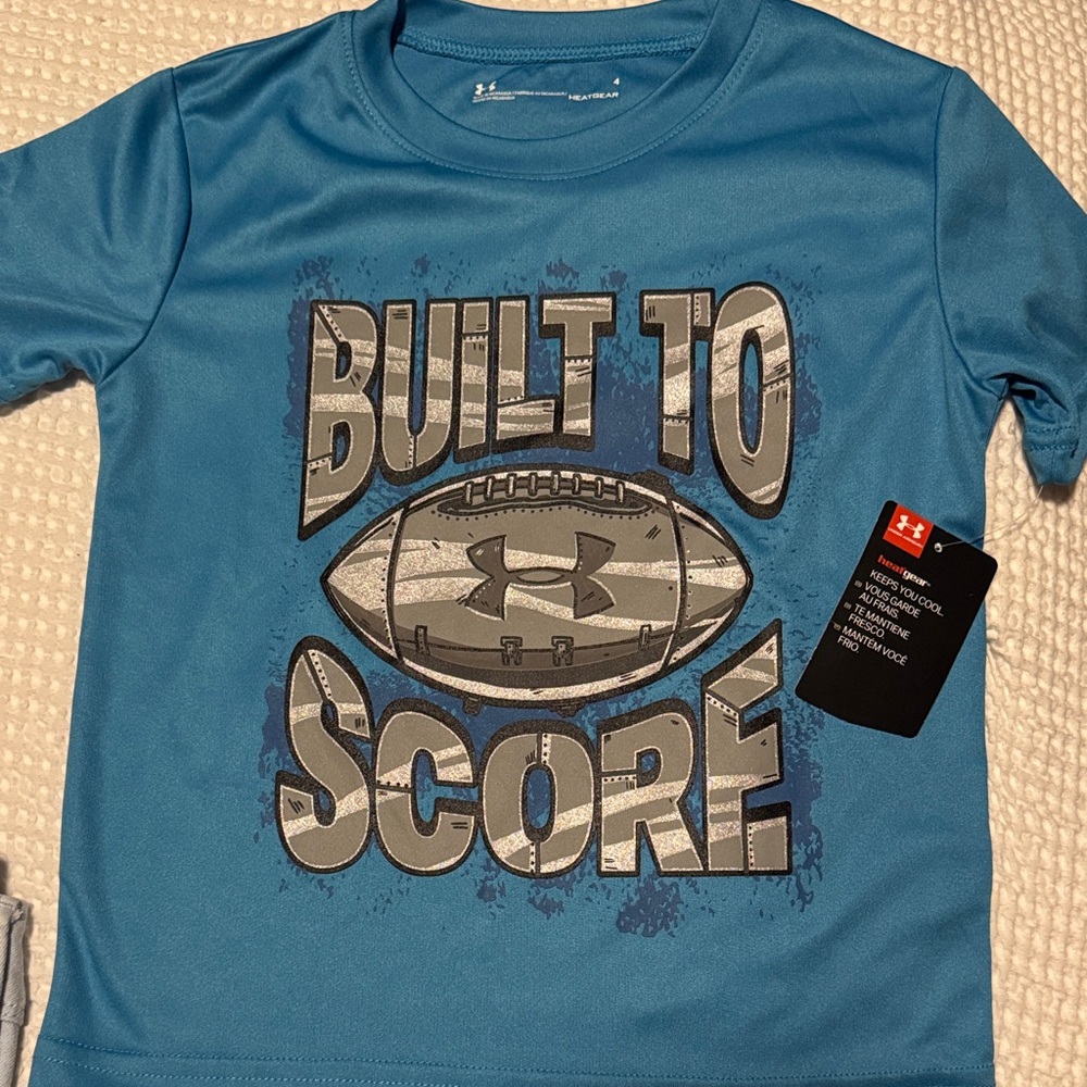 Under Armour Kids Blue 'Built to Score' Tee